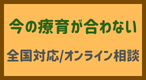 今の療育が合わない/全国対応/オンライン相談